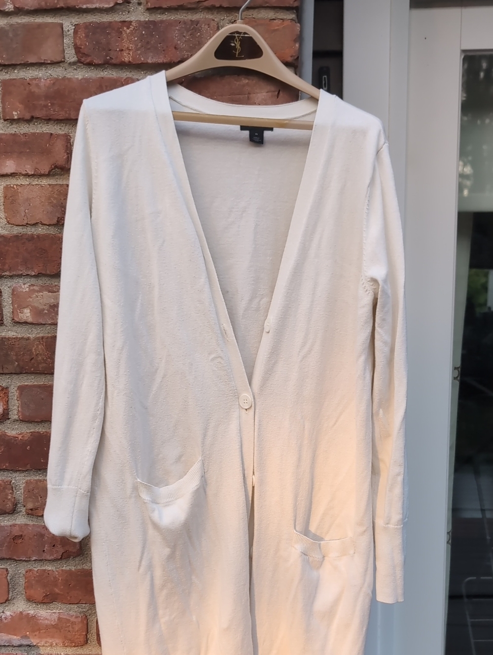Halogen Long Sweater Medium Open Front Longline Cardigan